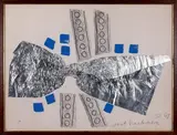 La cravate by Wout Hoeboer, Collage et peinture sur carton marouflé sur panneau, sold Nov 2012