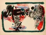 Composition by Chu Teh-chun, Lithographie, sold Mar 2012