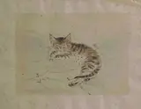 Léonard-Tsuguharu Foujita, CHAT COUCHÉ