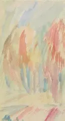 Sans titre by Mikhail Larionov, Aquarelle rayonniste sur papier monogrammé en bas à gauche Circa, sold Apr 2011