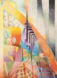 SYMPHONIE DE L'AUTOMNE by Henry Valensi, 1933, Aquarelle gouachée signée en bas à gauche et datée, sold Apr 2011