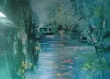 Le pont de Giverny by Camille Hilaire, Lithographie numérotée, sold Feb 2025