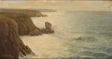 Mer agitée by Edouard Mandon, Toile signée en bas à gauche, sold Jan 2025