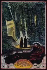 Philippe DRUILLET (né en 1944) Lone Sloane-Gail, 1977-Planche 35 N by Philippe Druillet, 1989, Aquarelle et encre sur papier et rhodoïd, sold Dec 2024