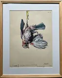 Le geai by Henri de Linarès, 1949, Gouache signée en bas à gauche et annotée, sold Dec 2024