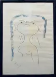 Femme by Jean Cocteau, 1934, Lithographie en couleurs numérotée, sold Dec 2024