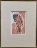 Nu de dos by Pierre Combet-Descombes, Monotype en deux couleurs, sold May 2025