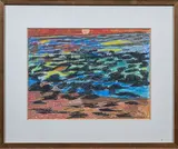 Coucher de soleil sur la mer by Jean Couty, Pastel, sold May 2025