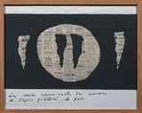 & François DODAT (1908-1996) Les dents interminables des moissons et l'infinie fidélité du pain by Thomas Gleb, Collage de papier journal et de papiers découpés sur papier de Thomas Gleb, illustrant les, sold May 2025
