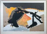 Sans titre by Dominique Thiolat, 1990, Huile et collage de papiers découpés sur papier, sold May 2025