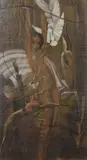 Amazone by Jean-Frederic Canepa, Crayon noir et pastel, sold May 2025