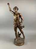 Actéon by Adrien Étienne Gaudez, Épreuve en bronze patiné, sold May 2025