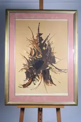 Composition abstraite by Bernard Lignon, Lithographie, sold May 2025