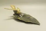 Vide-poche au colibri by Alfred Dubucand, Épreuve en bronze à double patine, sold May 2025