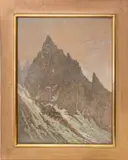 Les Dolomites by Jose Mingret, Aquarelle et gouache, sold Dec 2024
