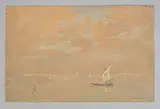 Lagune de Venise by Jose Mingret, Aquarelle et gouache signée en bas à droite, sold Dec 2024