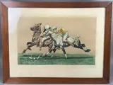 Double polo by Francisque Rebour, Lithographie, sold Dec 2024