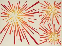 Sans titre, circa 1969 by Jean Rets, Gouache sur papier, sold Nov 2022