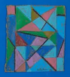 Sans titre, (19)89 by Jo Delahaut, Pastel sur carton, sold Nov 2022
