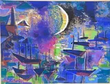 Marine by Gio Colucci, Gouache sur papier, sold Nov 2022