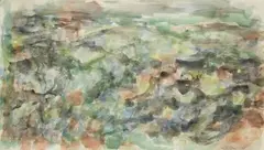 Sans titre, 1966 (resto/verso) by Elvire Jan, 1966, Aquarelle sur papier, sold Oct 2022