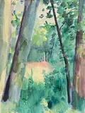Sous bois by Henry Ottmann, Aquarelle, sold Jun 2022