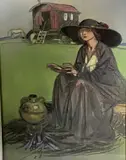Femme à la roulotte by Maxime Dethomas, Pastel, sold Jun 2022