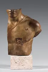 Aslépios by Igor Mitoraj, 1988, Epreuve en bronze patiné, sold Dec 2023