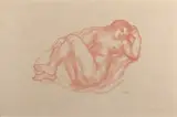 Epanouissement by Aristide Maillol, Lithographie en sanguine sur vélin crème, sold Dec 2023