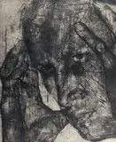 Autoportrait by Piotr Szurek, Pointe sèche et aquatinte, sold Dec 2023