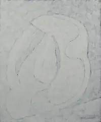 Sans titre fond blanc by Serge Charchoune, Gouache, sold Dec 2023