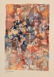 Composition by Philippe Lejeune, Aquarelle, sold Dec 2023