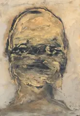 Tête by Roger Edgar Gillet, 1995, Gouache, sold Dec 2023