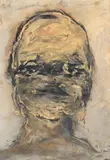 Tête by Roger Edgar Gillet, 1995, Gouache, sold Dec 2023