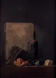 Nature morte à la bouteille by Pierre Skira, 1984, Pastel, sold Dec 2023