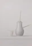 Chocolatière et tasse fond blanc by Xavier Valls, Aquarelle, sold Dec 2023
