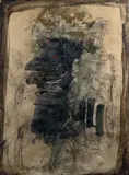 Le roi à l'œil rouge by Antoni Clavé, 1960, Technique mixte et collage sur papier marouflé sur toile, sold Dec 2023