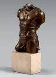 Grépol by Igor Mitoraj, 1978, Épreuve en bronze patiné, sold Dec 2023