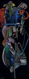 Sans titre fond noir by André Lanskoy, Gouache, sold Dec 2023
