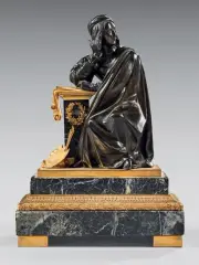 Raphaël by Jean-Jacques Feuchère, Bronze à patine brune et dorée, sold Dec 2023