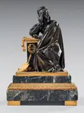 Raphaël by Jean-Jacques Feuchère, Bronze à patine brune et dorée, sold Dec 2023