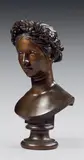 Jeune fille romaine by Augustin-Alexandre Dumont, 1863, Bronze à patine mordorée, sold Dec 2023