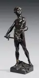 Vingt ans by Raoul Larche, Bronze à patine brune, sold Dec 2023