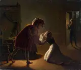 Diane de Poitiers implorant François 1er by Marie-Philippe Coupin de La Couperie, Toile, sold Dec 2023