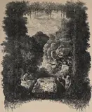 Frontispice pour «Fables et Contes» par H. de Thierry- Faletans by Rodolphe Bresdin, Lithographie sur chine crème appliqué sur vélin, sold Dec 2023