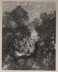Le Bon Samaritain by Rodolphe Bresdin, Lithographie sur chine appliqué sur vélin, sold Dec 2023
