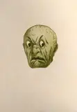 Masque Japonais: la Peur by Henri Guérard, Eau-forte et aquatinte en ton vert sur vélin, sold Dec 2023