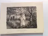 La Promenade au Jardin. 1903 by Henri Lebasque, Lithographie sur simili Japon, en tirage de la Gazette des Beaux-Arts, sold Dec 2023