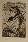 Jeanne by Edouard Manet, Eau-forte en brun bistre sur vergé mince filigrané, sold Dec 2023