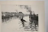 Le Port de Boulogne. 1930 by Albert Marquet, Lithographie sur deux chines appliqués sur vélin, sold Dec 2023